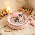 thumbnail image 4 of Dmlowu Cozy Dog Bed for Medium Size Dogs, Warm Soft Cat Bed with Thickened Cushion, Round Donut Sleeping Dog Beds for Indoor Outdoor, Machine Washable, 4 of 6