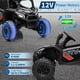 thumbnail image 4 of Yeshouse Camión UTV eléctrico de 12 V para niños, con control remoto, tracción 4x4/2x4, suspensión de muelles, neumáticos de EVA, Bluetooth, cinturón de seguridad y puertas dobles, 4 of 7