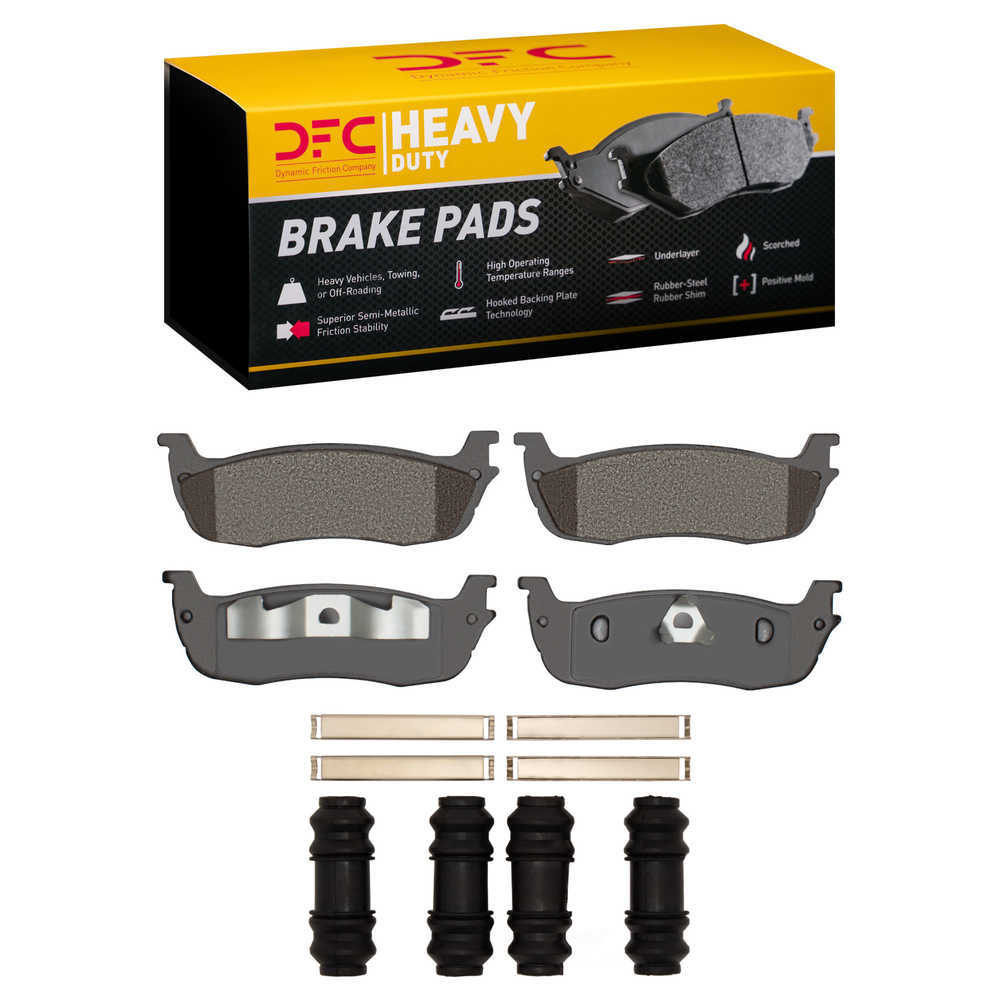 Dynamic Friction Company 1214-0711-01 DFC Heavy Duty Pads and Hardware Kit