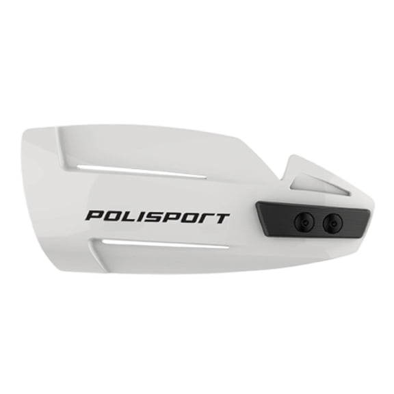 Polisport Hammer Handguards for Motocross Motorcycles–MX Replica Plastic Hand Guards – Durable, Flexible, Easy to Install, Supermoto, Motard, Dirt Bikes & Off-Road Protection- White