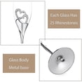 thumbnail image 4 of Juego de copas de champán creativas de 2 piezas, copas de cristal de boda, copas de corte de regalo de champán de boda en forma de corazón, plata-- Computadora Computadora Computadora portátil, 4 of 5