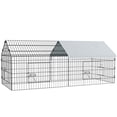 thumbnail image 1 of PawHut 73" Small Animal Cage for Chicken, Rabbits, Chinchillas with Roof, 1 of 10