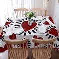 thumbnail image 5 of Valentine'S Day Love Table Cloth Waterproof Dining Tablecloth Kitchen Decorative Party Table Cover, 5 of 6