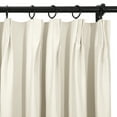 thumbnail image 3 of TWOPAGES Blackout 72 W X 96 L Inch Drape Pinch Pleated Sun Blocking Curtain for Bedroom, 1 Panel, Beige, 3 of 6