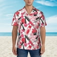 thumbnail image 4 of Haiem Makeup Printed Hawaiian Shirt for Men - Men’s Casual Beach Summer Shirts - Stretch Fabric with Modern Fit-Small, 4 of 9
