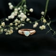 thumbnail image 3 of Rosec Jewels Vintage Inspired Ethiopian Opal Ring with Diamond - Engagement Ring, 18K Rose Gold, US 4.00, 3 of 9