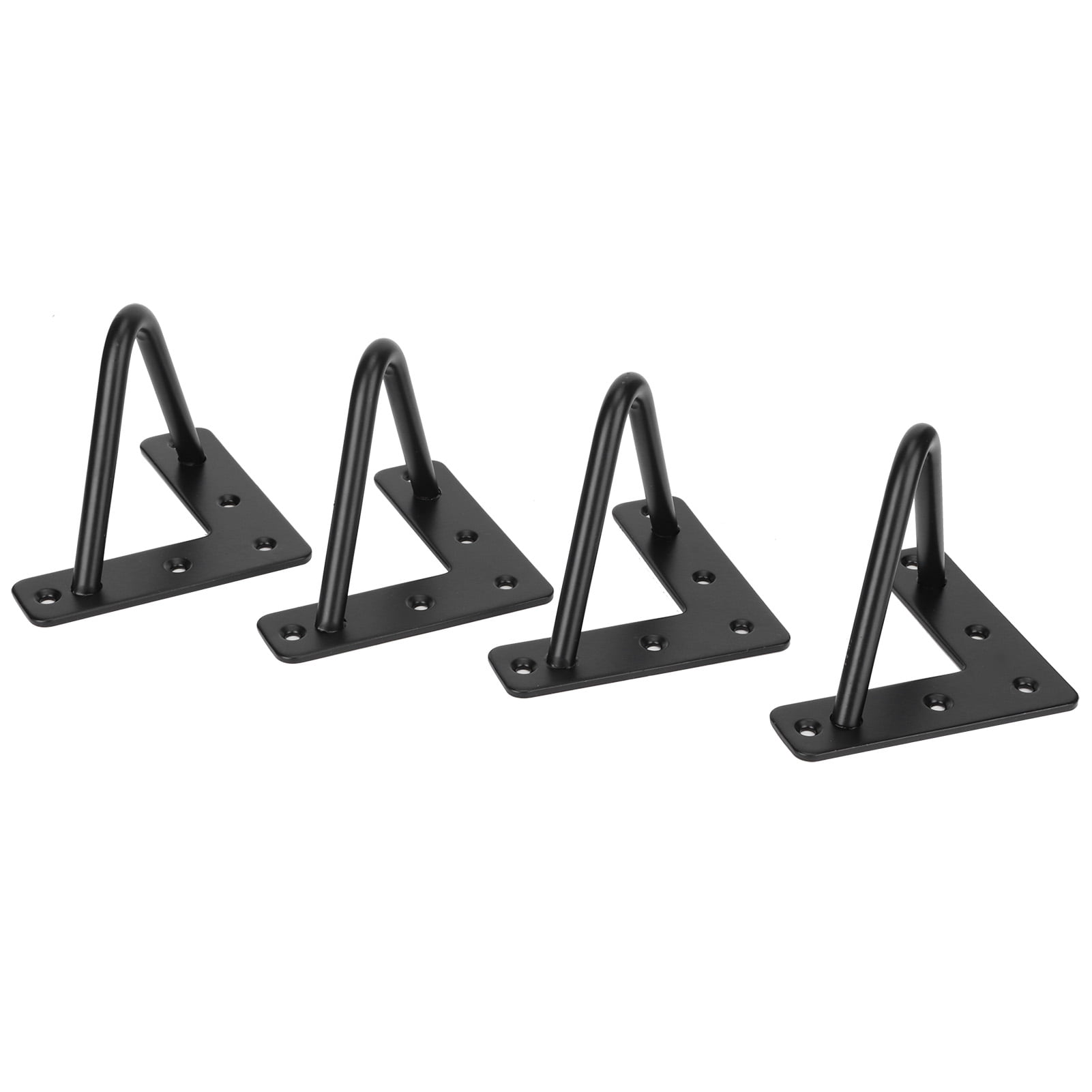 Table Leg, Desk Support Leg, 4Pcs Wrought Iron Table Leg With Black