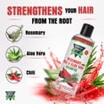 thumbnail image 5 of Green Royalty Rosemary, Chili & Aloe Vera Shampoo, Salt-Free Herbal Hair Care Shampoo with Natural Ingredients, Hydrating Scalp & Hair Cleanser for Men and Women, 33.8 fl oz, 5 of 9