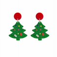 thumbnail image 1 of 1 par de aretes de plata con pasador de dibujos animados, aretes de Navidad extraños, regalo, árbol de Papá Noel, muñeco de nieve, aretes coloridos, joyería (estilo 1), 1 of 4