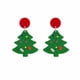 thumbnail image 1 of 1 par de alfileres de plata de dibujos animados peculiares pendientes de Navidad pendientes de regalo árbol de Papá Noel muñeco de nieve pendientes coloridos joyería (estilo 1) Sincero Electrónica, 1 of 4