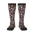 thumbnail image 2 of Lsque Rose Rabbit Printed Crew Socks Men's Women's LightWeight Thin Casual Calf Socks ,Knee High Socks,Cotton Socks, 2 of 9