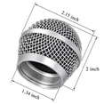 thumbnail image 3 of Rejilla de micrófono de malla con cabeza esférica de repuesto para Shure, 3 of 3