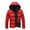 Red, variant on Quinlirra Winter Coats for Men 2025 Men's Fashion Casual And Winter Color Contrast Thick Hooded Cotton Jacket