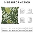 thumbnail image 6 of Nawypu  =Throw Pillow Covers 2pcsHome Decor Loop Tropical Green Leave Floor Pillow Cover for Couch 100% Canvas Cushion Cover Pillow Case Plant Monstera Leaf, 6 of 6