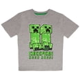 thumbnail image 5 of Minecraft Boys Creeper Short Sleeve Graphic T-Shirt 3-Pack (Little & Big Boys), Sizes 4–16, 5 of 20