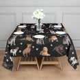 thumbnail image 3 of Dog Breeds Square Tablecloth,Waterproof Square Table Cover,Wipeable Spillproof Washable Table Cover for Home Kitchen Party Decor 42"X42"(107x107cm), 3 of 6