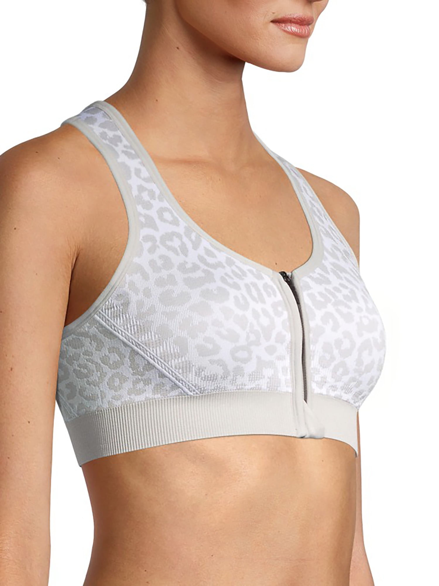 White Zip Front Sports Bra  Zipper Sports Bra - BornPrimitive Israel