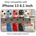 thumbnail image 2 of Veeki for iPhone 13 Case Clear with Floral Flower Pattern Design Hard PC Back Soft TPU Bumper Cover for Girls Woman Shockproof Slim Protective Case for iPhone 13 6.1 Inch (Small Flowers), 2 of 7