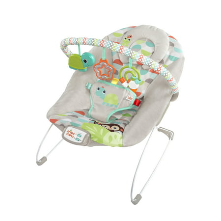 Bright Starts Vibrating Bouncer Seat with Melodies - Happy