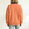 thumbnail image 4 of Crew Neck Sweatshirts Women Long Sleeve No Hood Pullover Sweatshirts Fall Causal Loose Sweatshirts, 2XL, 4 of 6