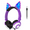 Purple, variant on ONTA Kids Headphones with Cute LED Glowing Cat Ears,Foldable, Noise-Canceling and Adjustable Toddlers Headphones for Boys and Girls (Blue)