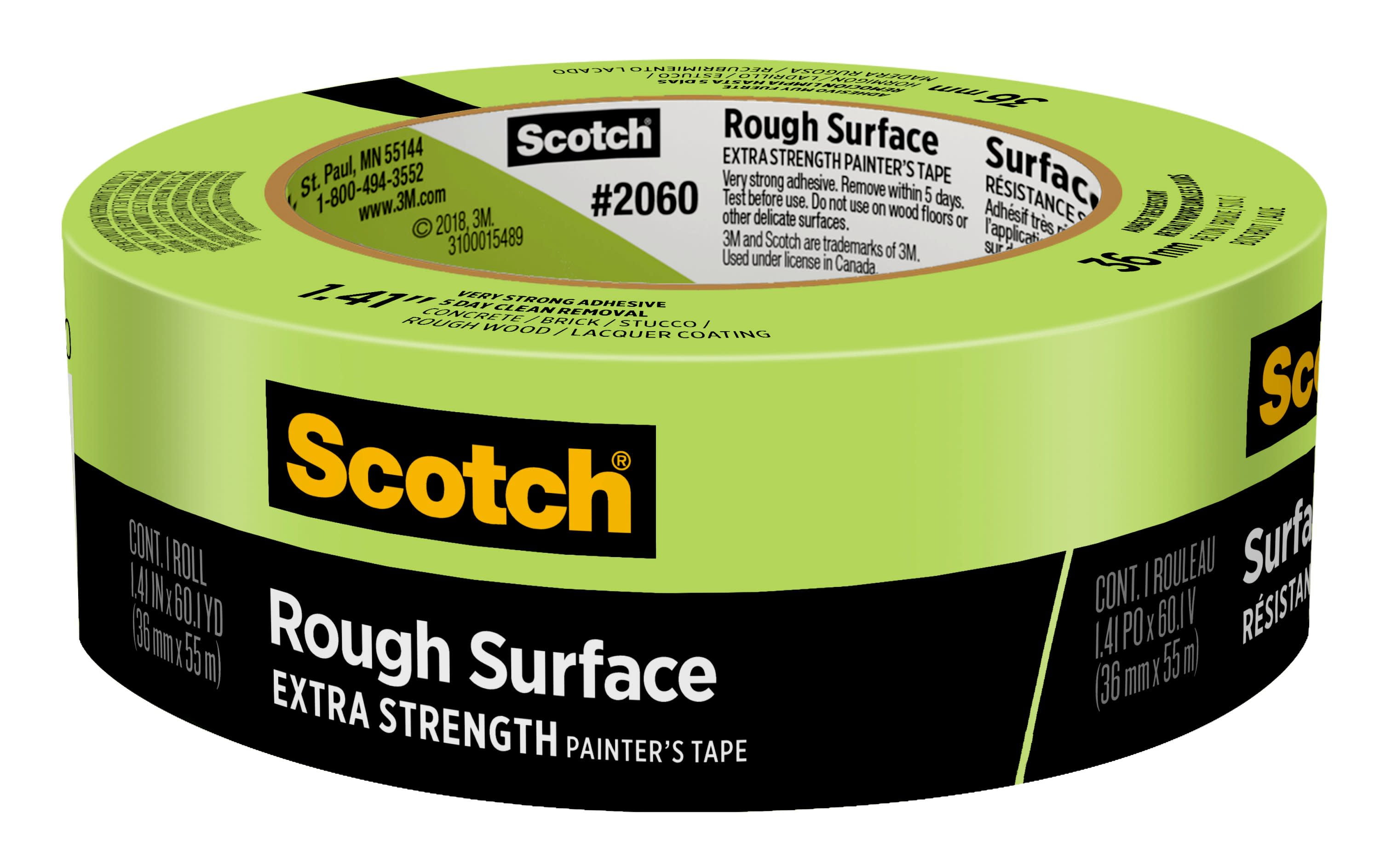 Scotch Rough Surface Painters Tape 2060 0.70 inches x 60 Yards New Version 1 Roll 