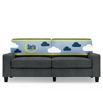 Serta Palisades 78" Track Arm Sofa with Removable Covers Charcoal