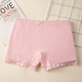 thumbnail image 2 of Toddler Girl Shorts Girls Underwear Soft Breathable Kids Shorts Toddler Girls Panties Comfortable Stretchy Everyday Wear Girls Underwear, Color:Pink, Size:5-6 years, 2 of 5