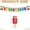 Multicolor, variant on Back to School Theme Banner Bunting, Style Three Fabric Flag for Party, Classroom Wall Decoration