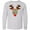 AC-Heather Grey, variant on Inktastic Christmas Reindeer Face with Names and Red Nose Long Sleeve Youth T-Shirt