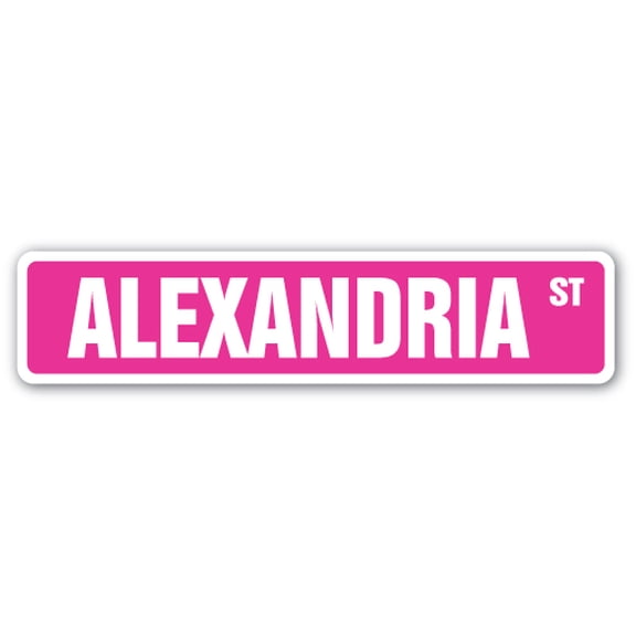 Alexandria Street [3 Pack] of Vinyl Decal Stickers |for Laptop Car