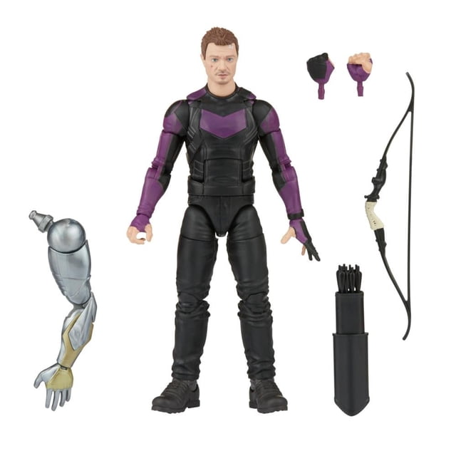 Figura Hawkeye Hasbro Marvel Legends Series 6 Pulgadas Negro