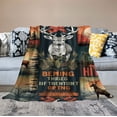 thumbnail image 2 of ARISTURING Deer Hunting Camo American Flag Blanket Hunter Gifts for Men Women Funny Hunting Blanket for Men Super Soft Bedding Fuzzy Throw Blanket, 2 of 6