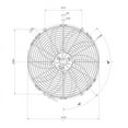 thumbnail image 3 of Spal Advanced Technologies 16in Puller Fan Curved Blade 2467 CFM, 3 of 4