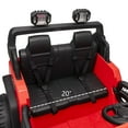 thumbnail image 5 of Hikiddo 12V Ride on Toy, 2-Seater Kids Ride-on Truck Electric Car with Remote, Bluetooth - Red, 5 of 10
