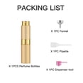 thumbnail image 4 of Lisapack 8ML Atomizer Perfume Spray Bottle for Travel, Empty Refillable Cologne Dispenser, Portable Sprayer (Gold), 4 of 8