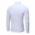 thumbnail image 3 of Cyglowse Thermal Shirts for Men Mock Turtleneck Long Sleeve Lightweight Warm Stretchy Undershirt Base Layer Clothing Tops White XL, 3 of 6