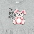 thumbnail image 4 of Inktastic My 1st Easter Cuddly Pink Bunny Girls Baby Dress, 4 of 5