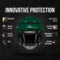thumbnail image 3 of Funda para casco Guardian Cap Football Lacrosse Red Youth, 3 of 9
