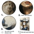 thumbnail image 3 of Designart "Minimalist Blue Cowgirl Artwork II" Cowgirls Floater Framed Canvas Wall Art, 3 of 5