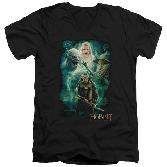 Hobbit - Elronds Crew - Slim Fit V Neck Shirt - Large