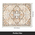 thumbnail image 3 of MeyJey 8'x10' Boho Area Rug for Living Room, Non-Slip Machine Washable Vintage Oriental Distressed Floor Carpet for Bedroom Dining Kitchen Hallway Nursery, Cream/Orange, 3 of 12