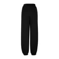 thumbnail image 5 of Roncen Women's Solid Jogger Pants - Loose Fit Casual Athletic Trousers with Elastic Waist & Pockets, 5 of 5