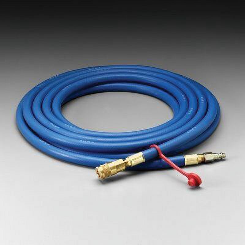 3M 3/8'' X 25' Rubber High Pressure Blue Industrial Interchange Straight Supplied Air Hose