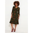 thumbnail image 4 of Joe Browns Women's Plus Size Stretch Knit Faux Wrap Midi Dress, 4 of 6