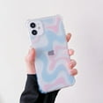 thumbnail image 3 of Compatible with iPhone 12/12 Pro Clear Case,Aesthetic Simple Color Pattern Design,Slim Case with Air-Guard Corner Shockproof Bumper Protection Soft TPU Cover for Women Girl-Light Blue, 3 of 12