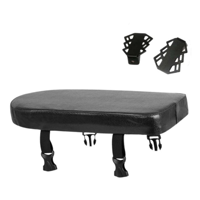 Maoww Bicycle Rear Seat Cushion Comfortable Women for Bike Rear Men Saddle Black Length 30cm