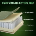 thumbnail image 2 of SOONTRANS Gaming Chair with Footrest, High Back Gamer Game Chair for Adult, Velvet Fabric Ergonomic Office Chair with Massage Lumbar Cushion, Reclining Computer Desk Chair ,Green, 2 of 8