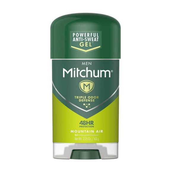 Mitchum Clear Gel Antiperspirant & Deodorant For Men, Mountain Air - 3.4 Oz