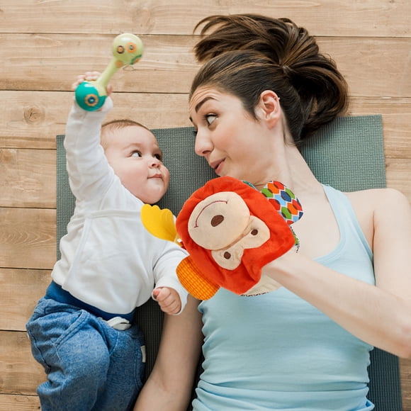 OULII Kids Hand Puppet Playful Monkey with Environment-friendly Fabric for Parent-Child Interaction 1Pcs